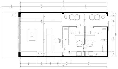 Przykładowy rzut apartamentu, wariant 1